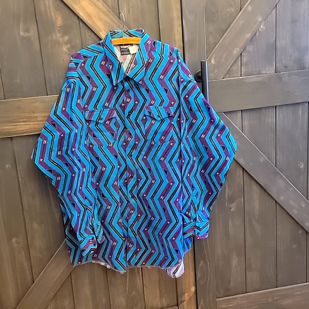 Vintage 80s Wrangler button up